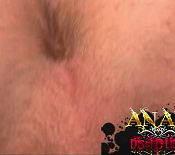 red bondage bdsm pain needle extreme hairy man