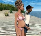miacomet prego beach pregnancy in pool x-ray pregnant dog