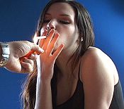 Nails smoke femdom